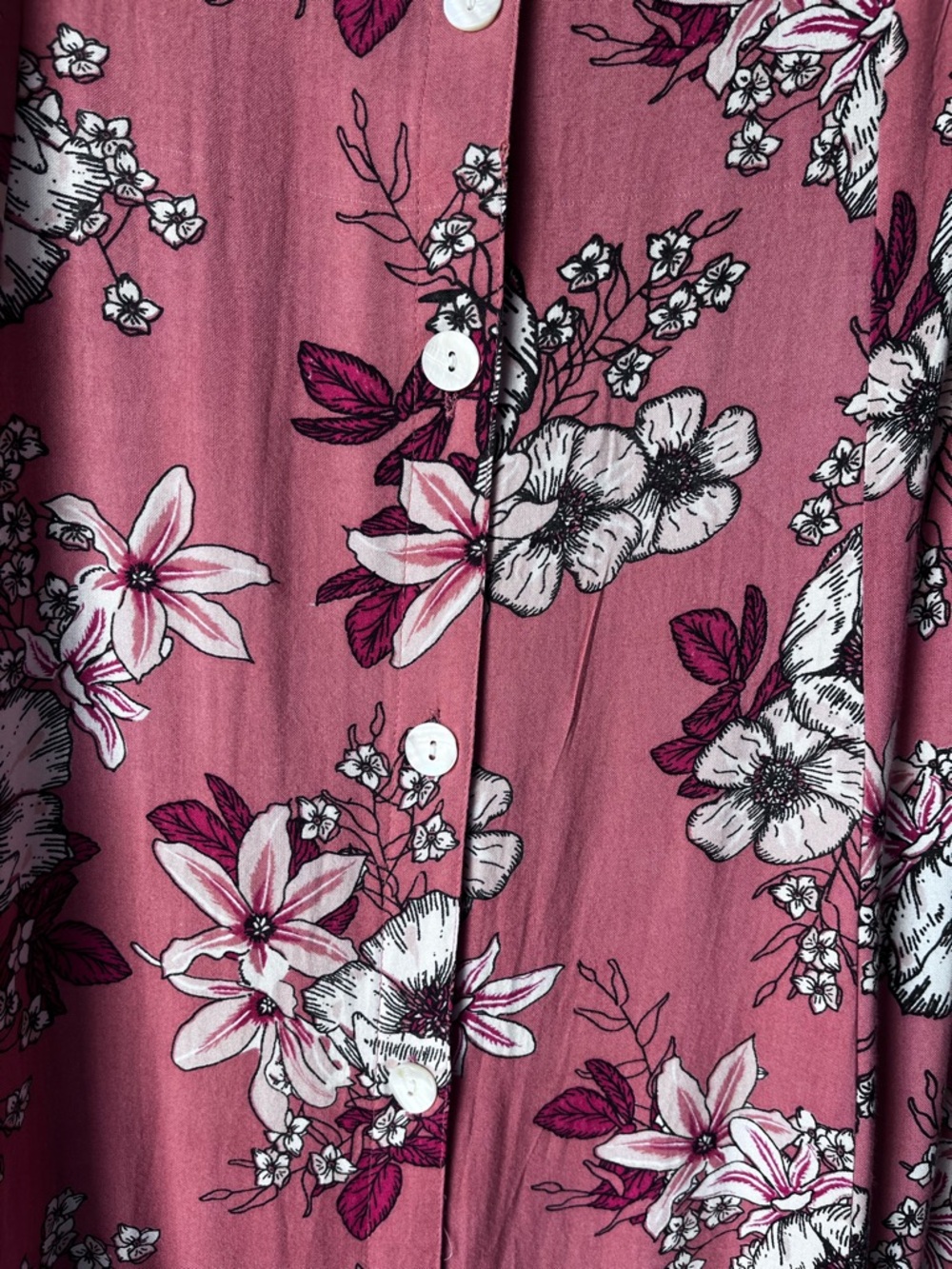 NWT Lightweight Floral Print Midi Dress Sz L - Picture 6 of 13